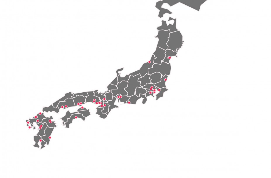 RA Japan Map